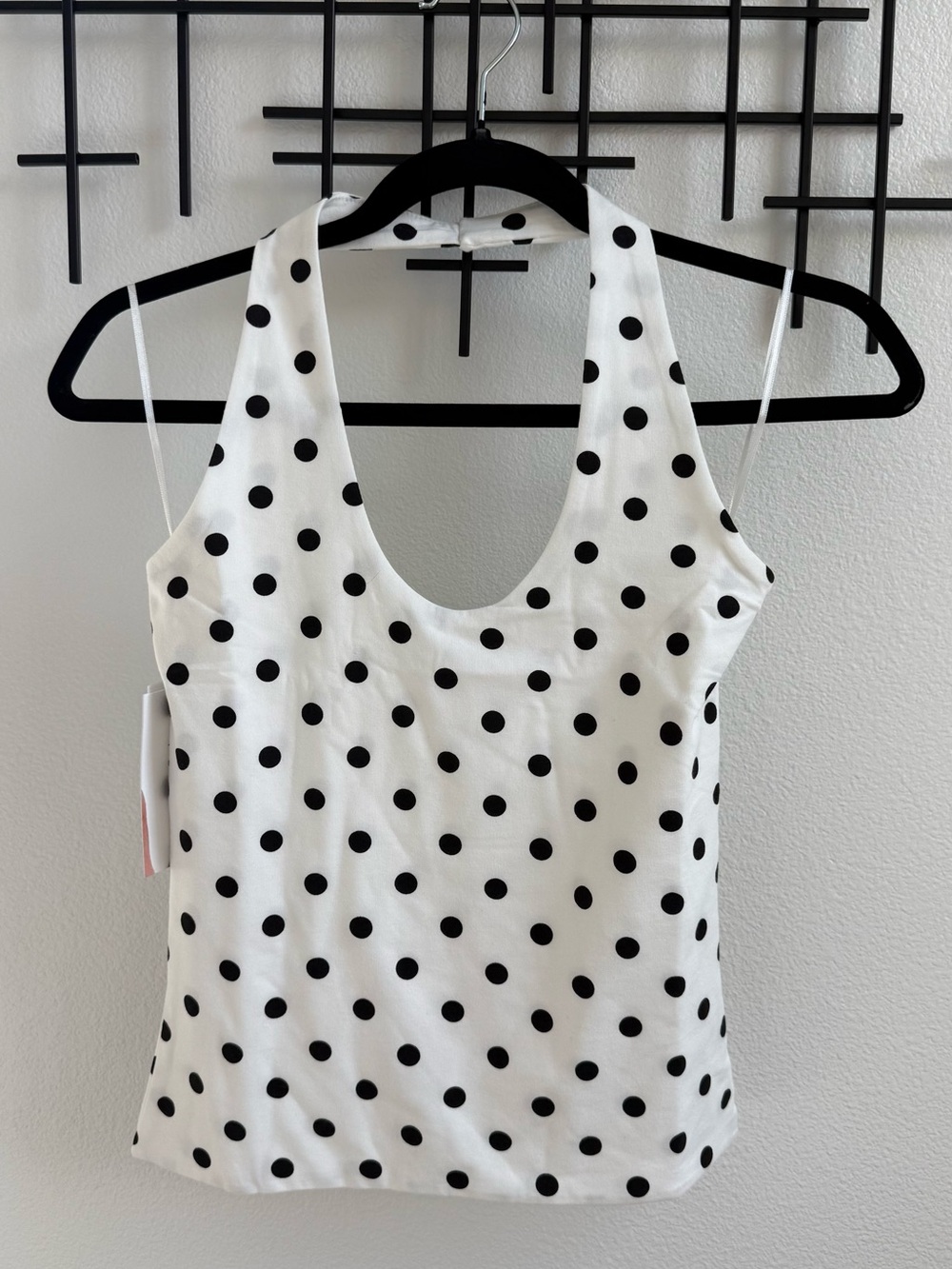 NWT Blenca Polka Dot Halter Tank Top Women’s Medium Retro Chic Summer Top
